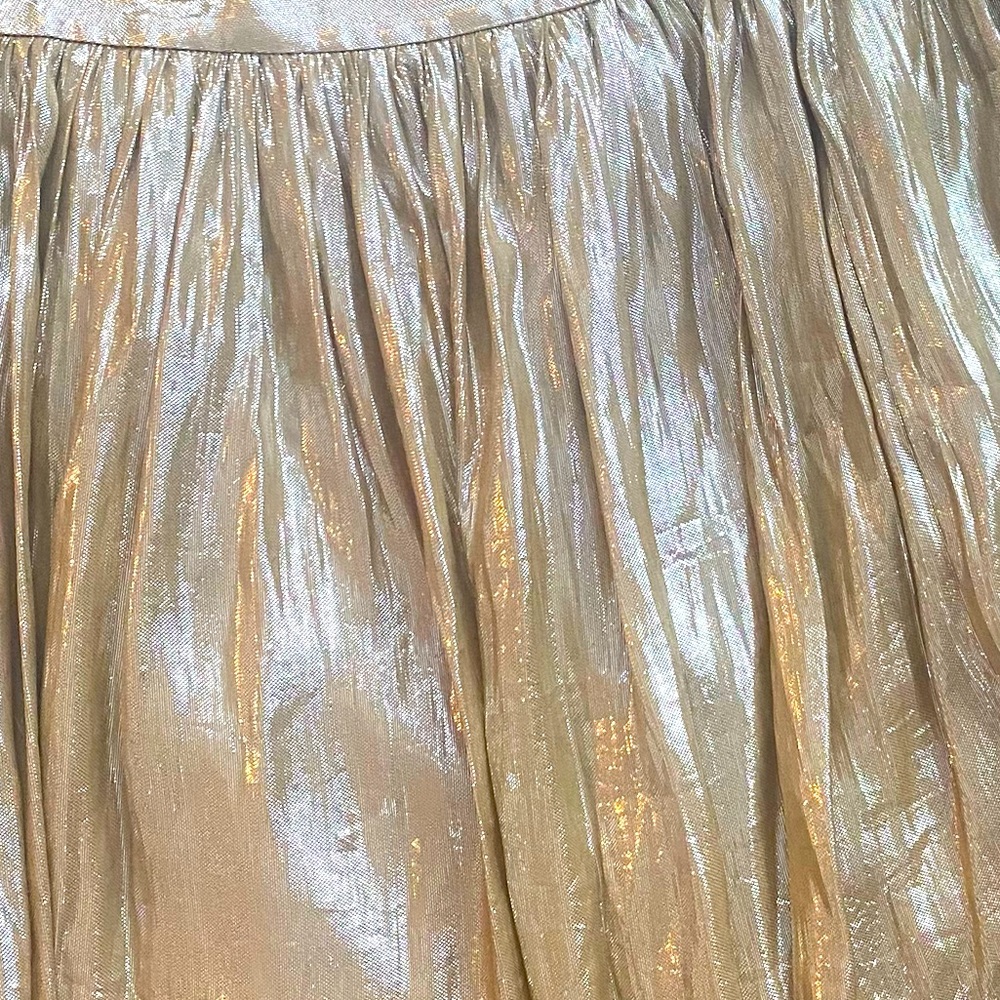 ❤️ 5/25 Victoria Secret Gold Metallic Skirt from London Jeans. - Picture 7 of 12
